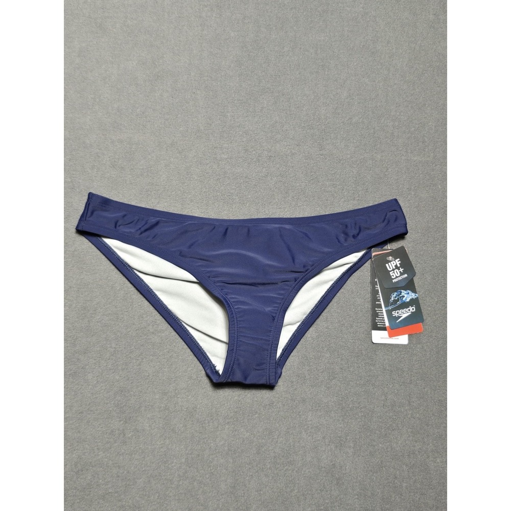 Speedo Swimsuit Bottoms Medium M Blue Peacoat UPF 50+ Protection‎ NEW